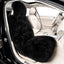 Funda asiento coche piel oveja esponjosa negro