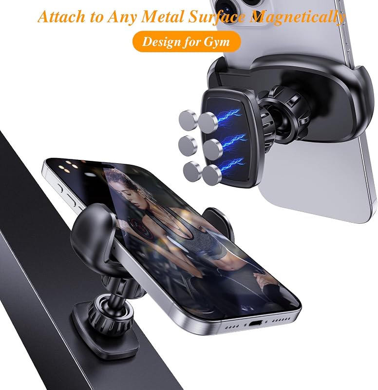 Soporte magnético para teléfono ajustable 360° compatible con todos