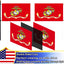 Bandera doble cara USMC 4x6ft resistente con ojales latón