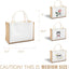 6 Pzas Bolsas Arpillera 14.5x6.7x10.2" Viaje Playa Boda