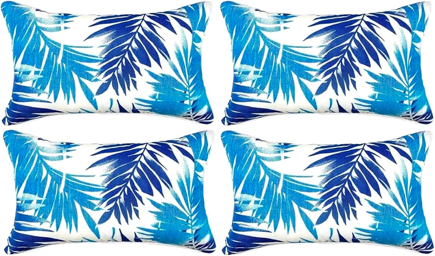 Almohadas impermeables para exteriores 12x20 insertos 4 pzas