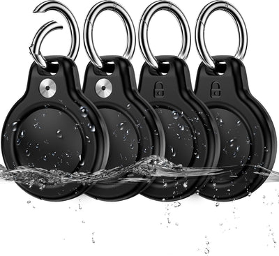4 Llaveros impermeables comp AirTag con funda antirrobo