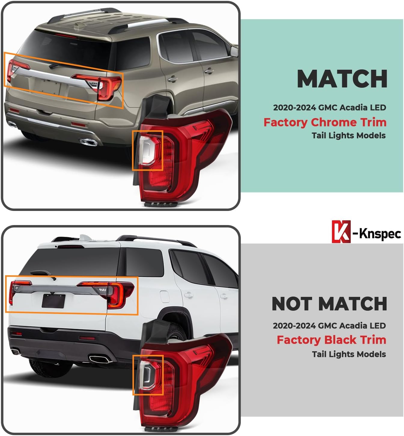 Conjunto luces traseras LED comp Acadia 20-23