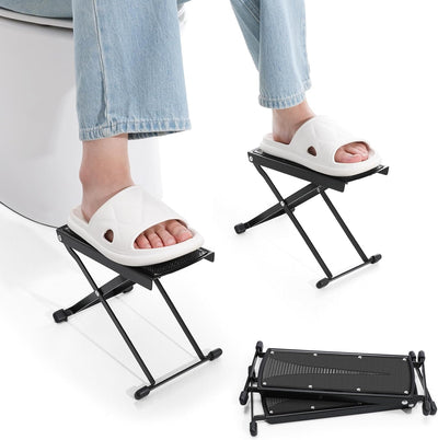 Taburete inodoro plegable ajustable 5-10pulg más estable