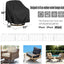 Fundas sillas salón exterior impermeables pack 4 33x35x38.5