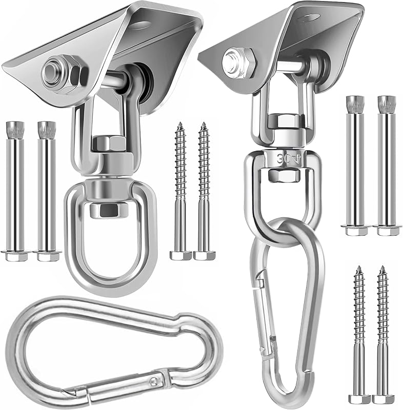Perchas de madera para hormigón 2uds 1200lb acero inox giro 360