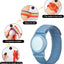 Pulsera Airtag para niños con funda nailon anti-pérdida azul