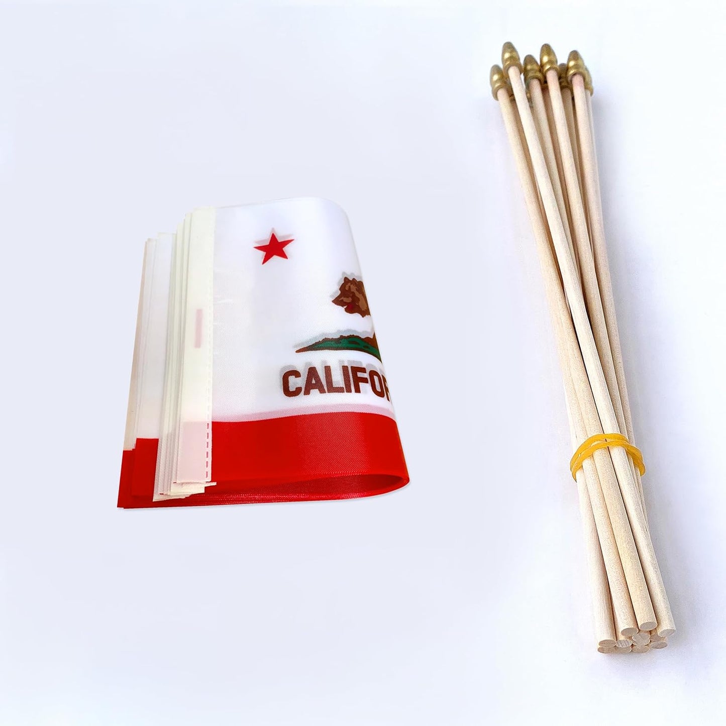 Banderas California 5x8pulg pack 12