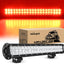 Barra LED 20" 126W haz rojo para pesca caza camiones
