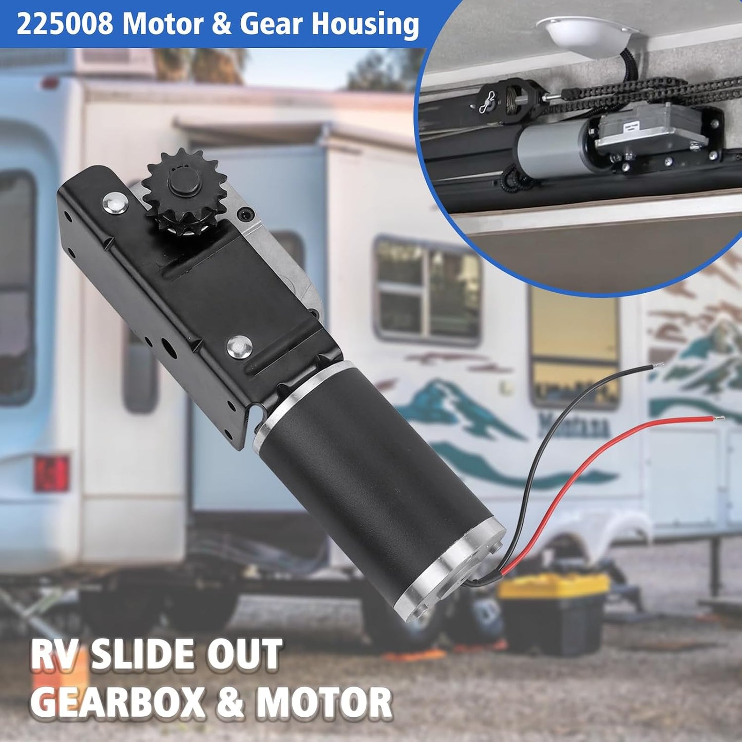 Motor y caja engranajes RV Slide Out comp BAL Accu-Slide