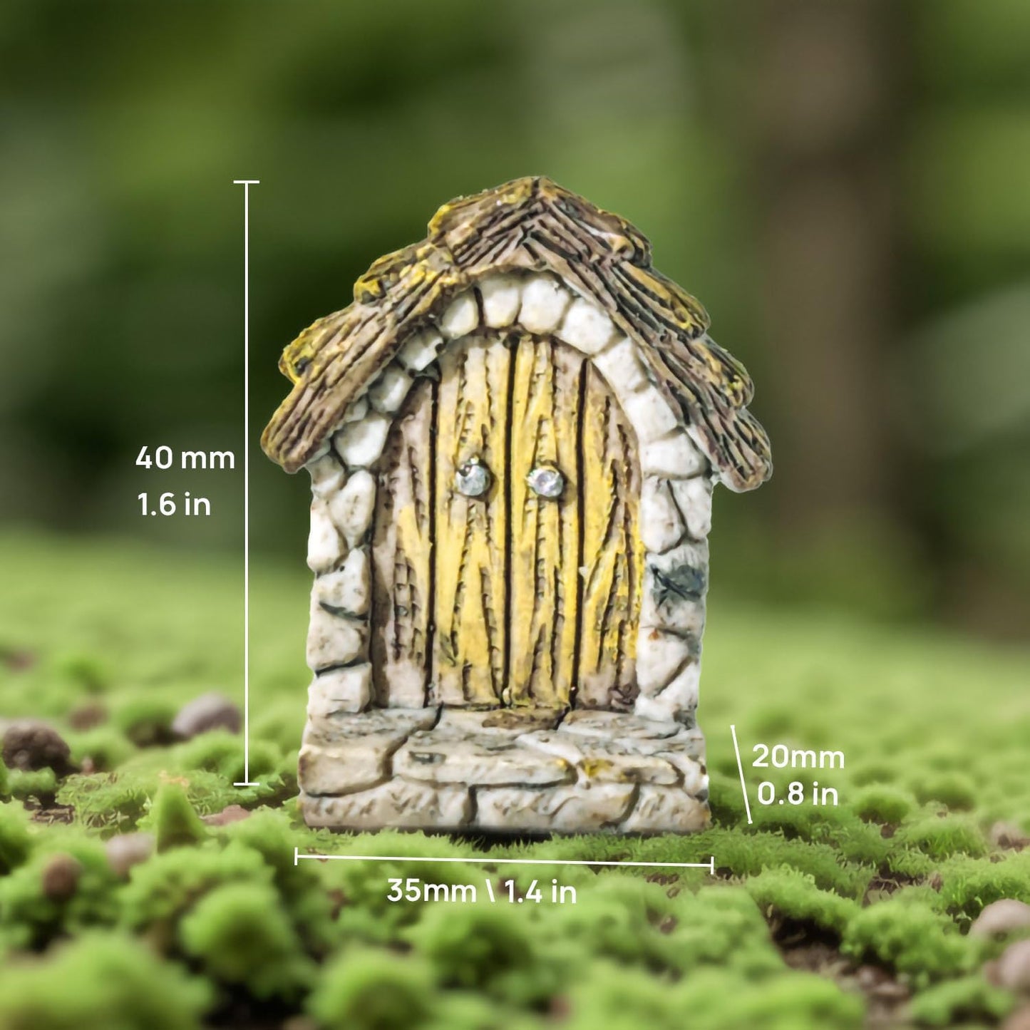 Puerta de hadas arco circular para terrario jardín miniatura
