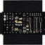 Estuche terciopelo joyas con compartimentos para viajar