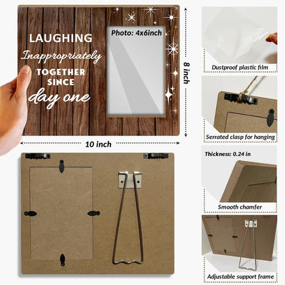 Marco fotos madera para amigos regalo decoración