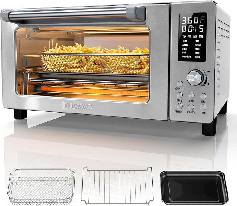 Freidora aire horno tostador 10en1 21Qt control temp