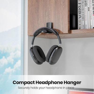 Soporte adhesivo auriculares gaming con almohadillas goma