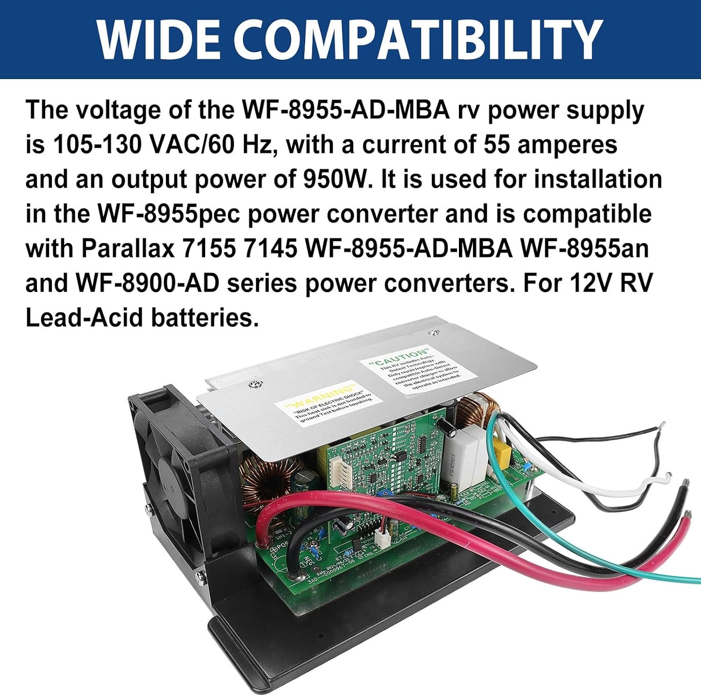 Convertidor potencia 13.6V carga inteligente 3 etapas