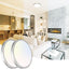 2 Lámpara techo LED 7" níquel ajustable 3000-6500K
