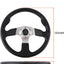 Volante carrito golf 13.7" radios plateados
