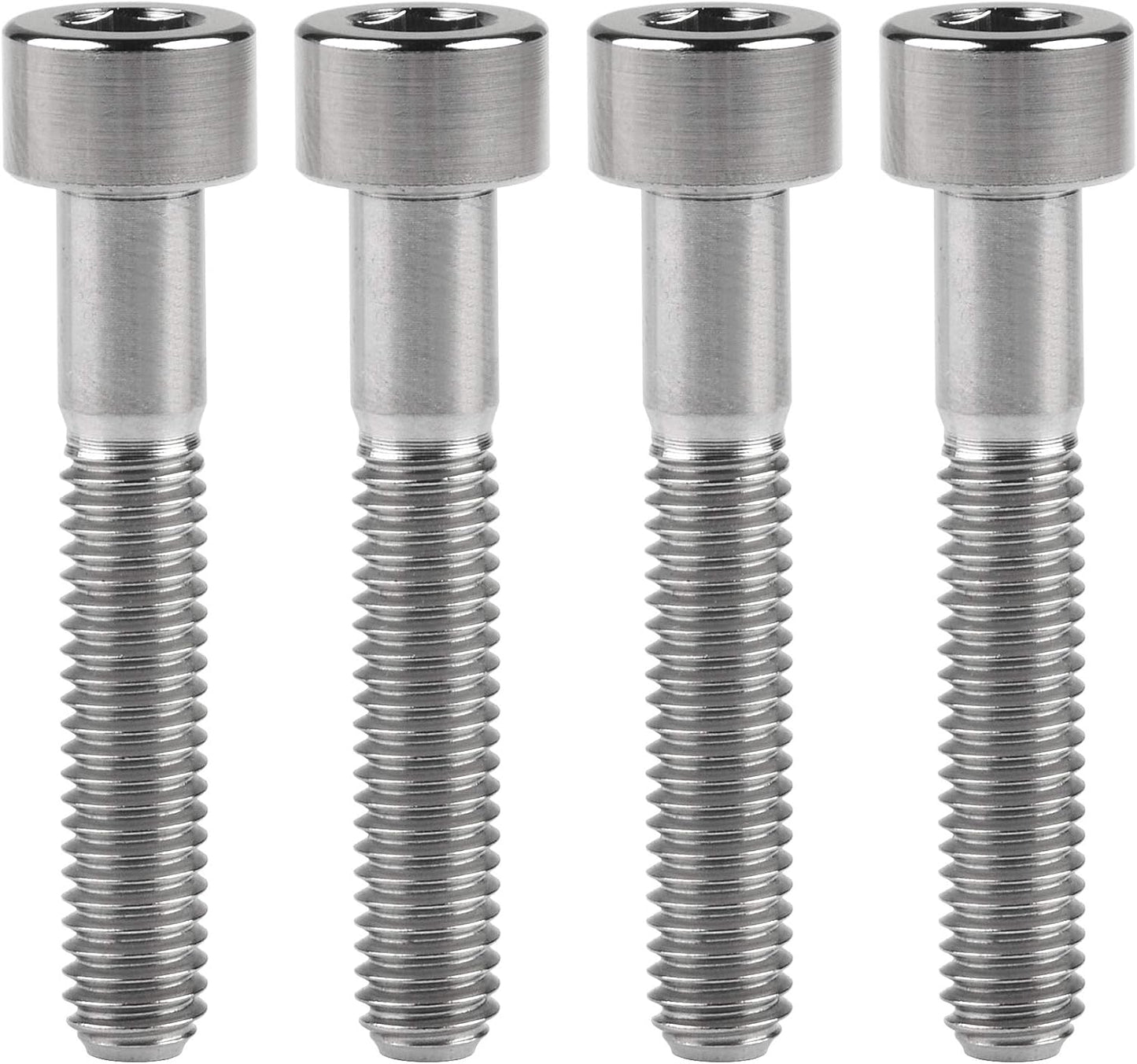 Tornillos Allen hex M6x35mm titanio pack 4