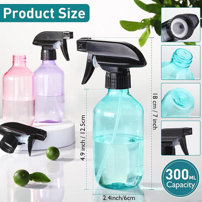 Botella spray 10oz boquilla ajustable para cabello y limpieza