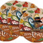 Set 4 manteles redondos otoño 14pulg decoración comedor
