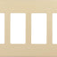 Placa decorativa 4 bandas color marfil