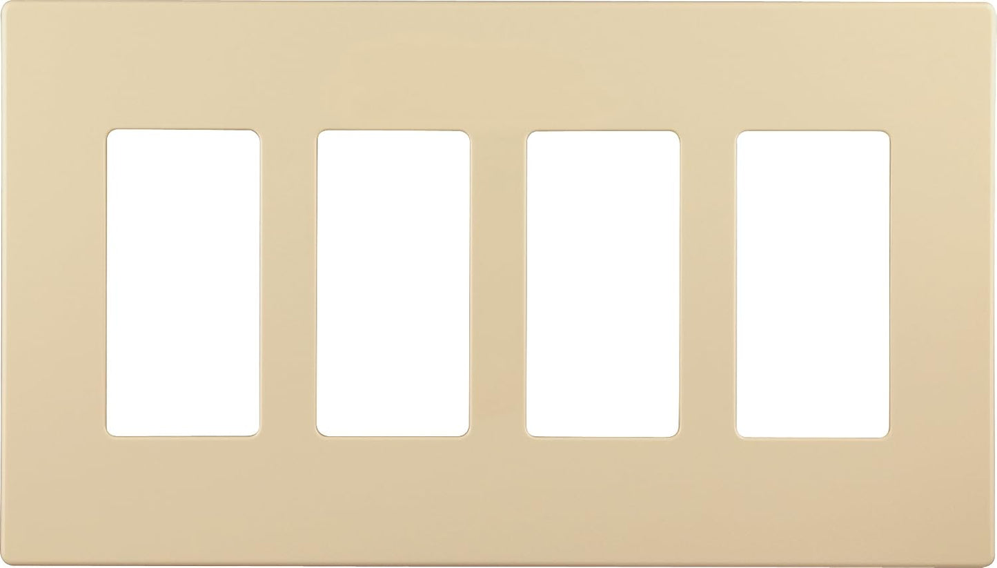 Placa decorativa 4 bandas color marfil