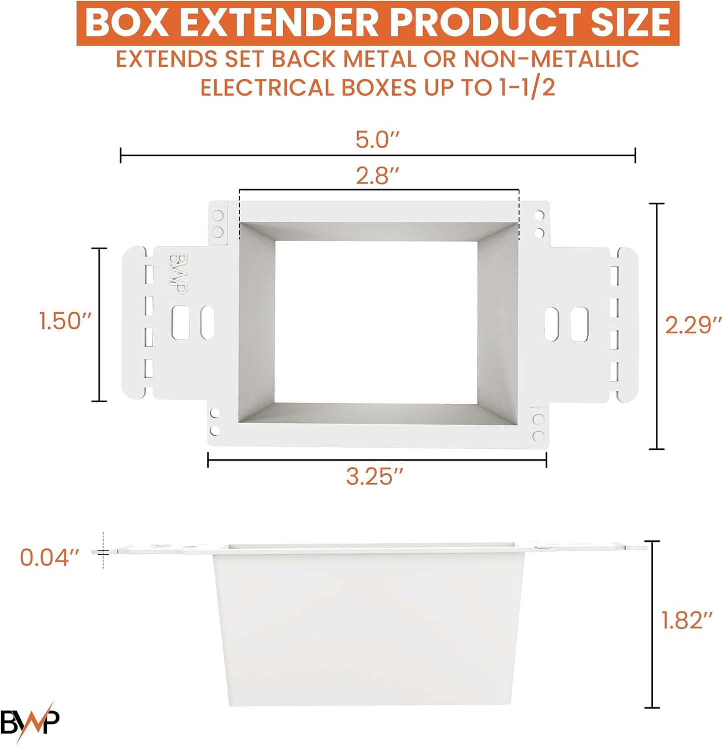 5 Extensores Caja Eléctrica 1 Banda 10 S