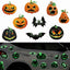 Imanes luminosos Halloween 9 pzas calabazas murciélagos