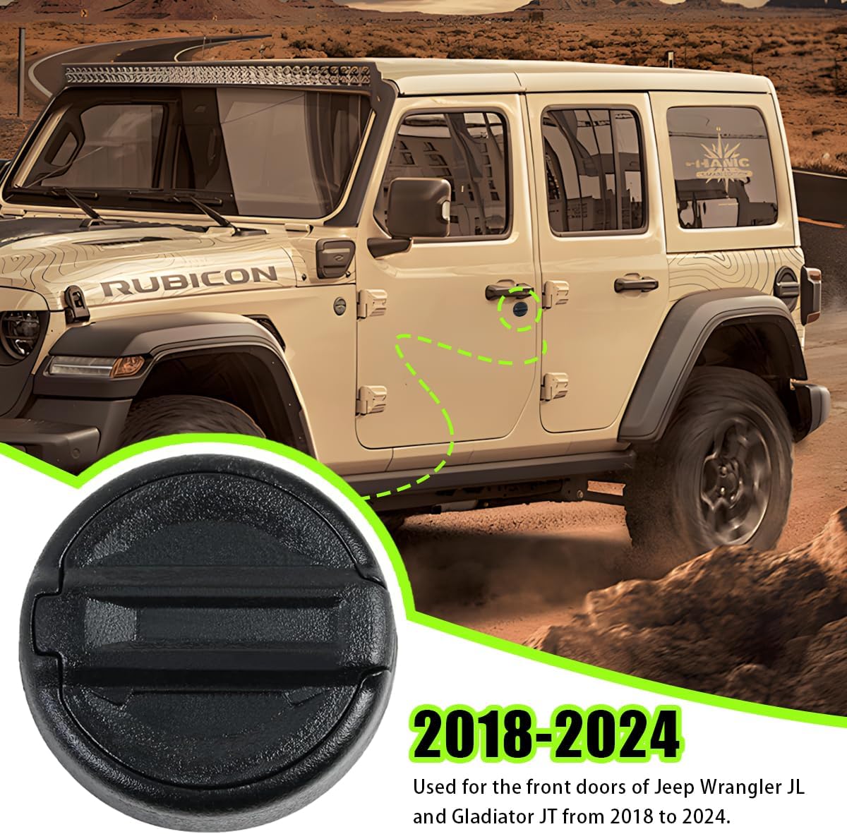 Fundas magnéticas cerradura auto 3 pzas comp JL y Gladiator 18-24