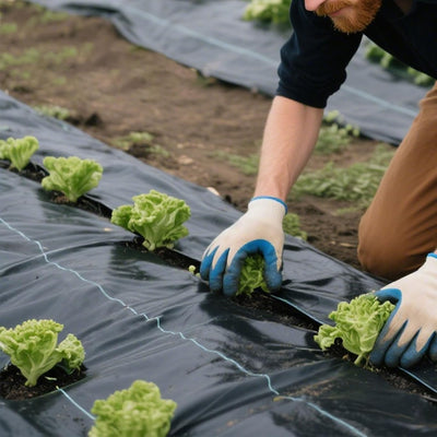 Tela geotextil jardín 4x300 pies para malezas