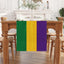 Camino mesa Mardi Gras 13x72pulg decoración hogar