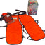 Kit corte silvicultura con casco chaps naranja