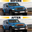 Luces LED ámbar para Jeep Wrangler JL JLU Sport 6en1