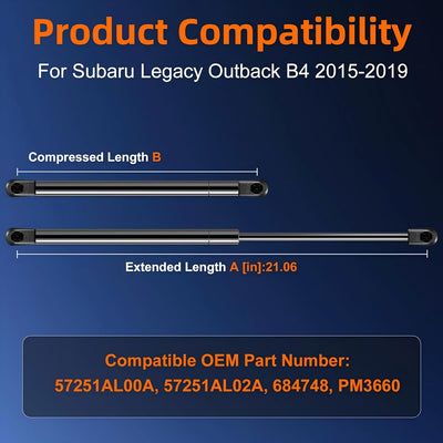 Soporte elevación amortiguador capó Subaru Legacy B4 15-19