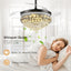 Ventilador techo Fandelier 42pulg con luz LED regulable 6