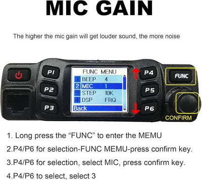 Radio móvil transceptor VHF/UHF 25W para vehículo