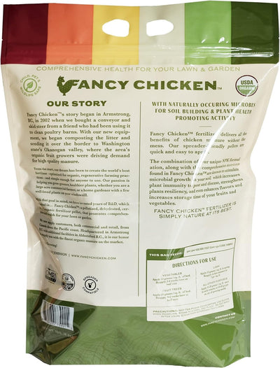 Abono orgánico pollo 15lb para plantas frutas y jardinería