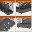 Soporte encimera cocina organiz. 4 compartimentos negro mate