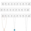 Soporte collares ganchos concha mar pack 4 transparente