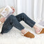 Pantuflas piel oveja suela goma antiderrap tipo mocasín