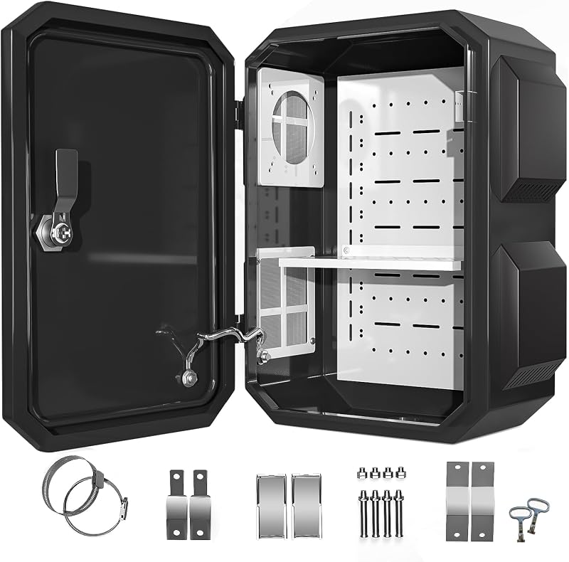 Caja eléctrica exterior acero aluminio IP65 15.7x12x8"