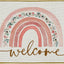Tapete decorativo bohemio arcoíris para hogar puerta