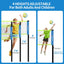 Red voleibol exterior 20ft patio playa anti-flacidez hierro
