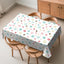 Mantel rectangular estampado patas de perro lavable 54x72