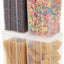 Contenedores alimento 3.9qt pack 4 transparentes apilables