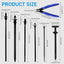Kit bridas nailon autoblocantes UV 60 clips cables
