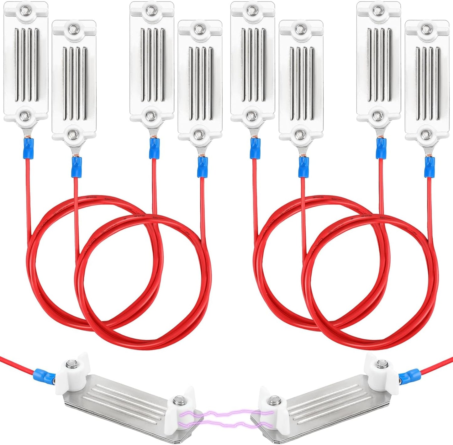 4 Pzas Conector Cinta Valla Lectric 1.575pulg 35.4pulg