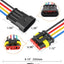 Conector 4 pines impermeable 16 AWG para coche camión barco