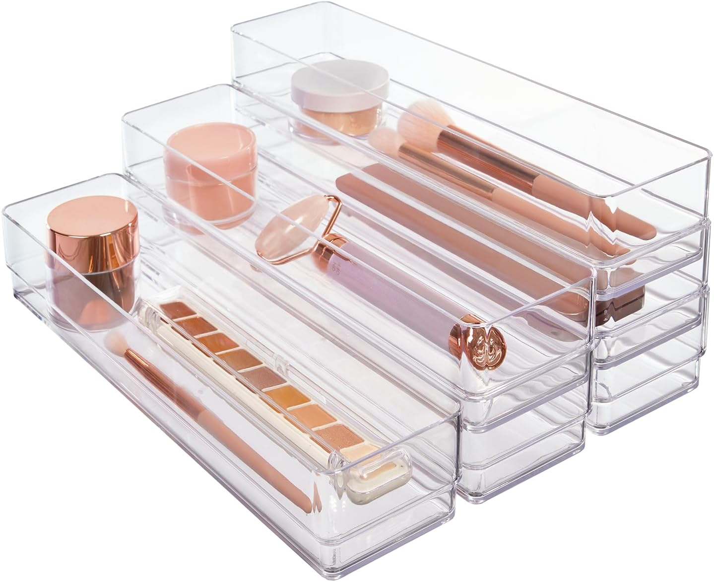 6 Pzas Organizadores Cajones Transparentes 12x3"